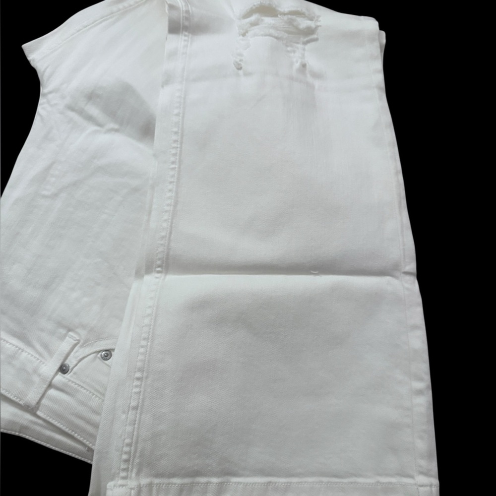 Candace Cameron Bure Distressed White Jeans NWT • 18WP • Stretch • Cool Vibes - Picture 6 of 7
